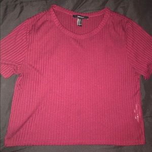 Burgundy Crop Top